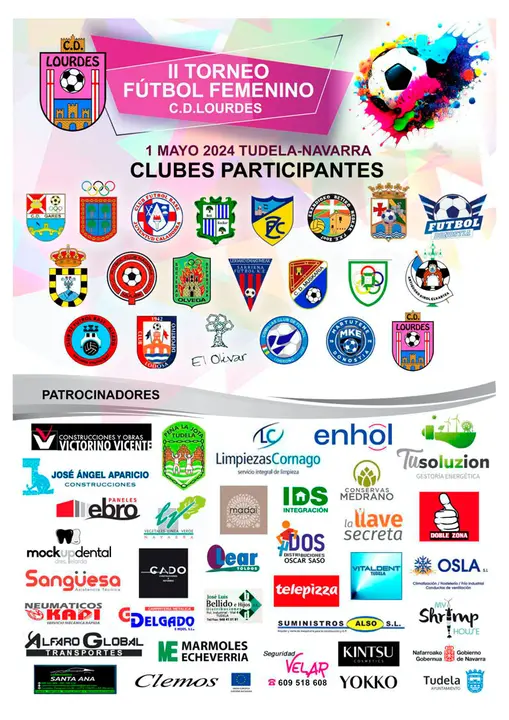 II Torneo de f&uacute;tbol femenino CD Lourdes 2024 en Tudela