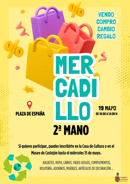 Mercadillo en Castej&oacute;n de segunda mano