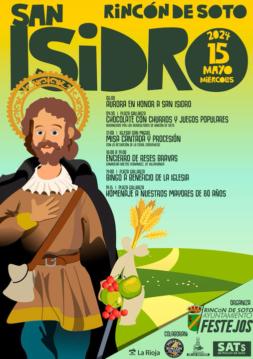 Programa de las Fiestas de San Isidro 2024 en Rincón de Soto