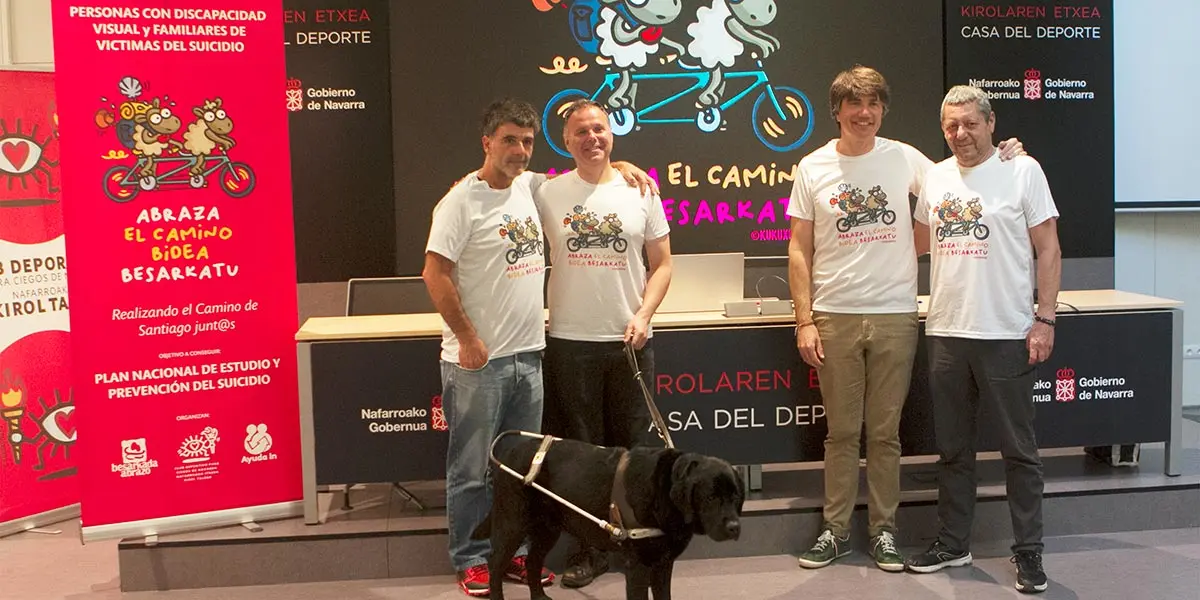 El tudelano Paco Carcavilla pedaleará en representación de &lsquo;Besarkada Abrazo, Asociación de Personas Afectadas por el Suicidio de un Ser Querido&rsquo;, en un reto conjunto con el &lsquo;Club Deportivo para Ciegos de Navarra&rsquo; y &lsquo;Ayuda In&rsquo;