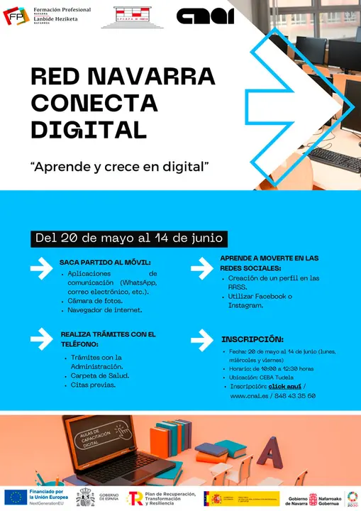 Curso en Tudela &lsquo;M&oacute;vil b&aacute;sico para personas mayores&rsquo;