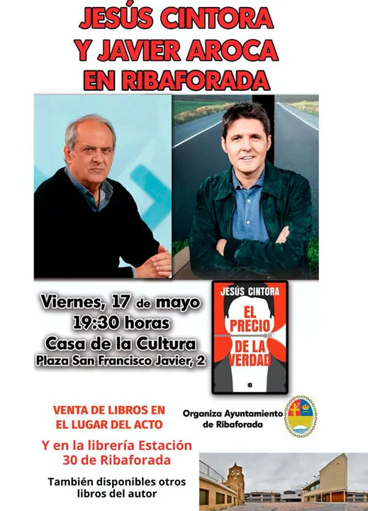 Conferencia y presentaci&oacute;n del libro en Ribaforada &lsquo;El precio de la verdad&rsquo;