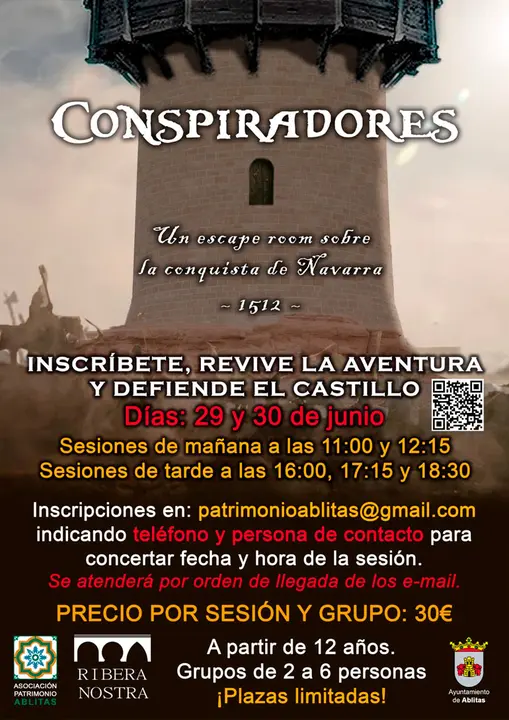Escape Room en Ablitas &lsquo;Conspiradores. La conquista de Navarra 1512&rsquo;