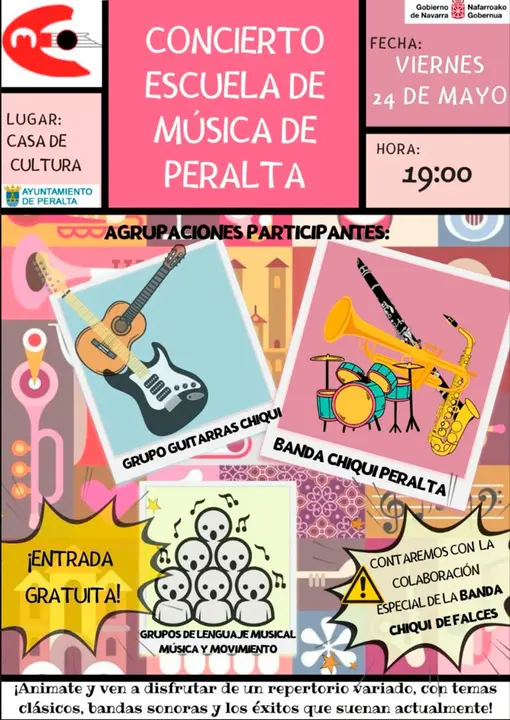 Concierto en Peralta de la Escuela de M&uacute;sica de Peralta