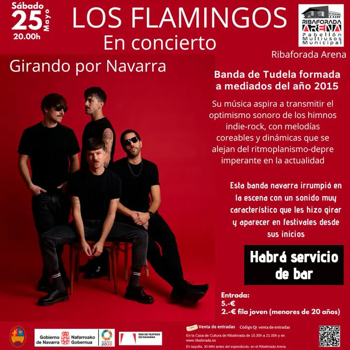 Girando por Navarra 2024 en Ribaforada Concierto de Los Flamingos