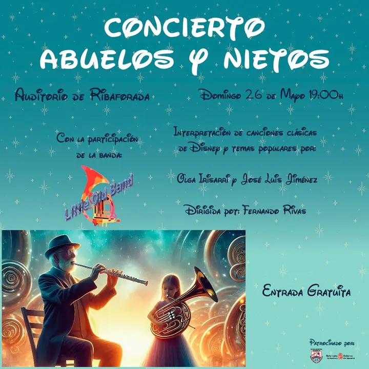 Concierto en Ribaforada &lsquo;Abuelos y nietos&rsquo; de Little Old Band