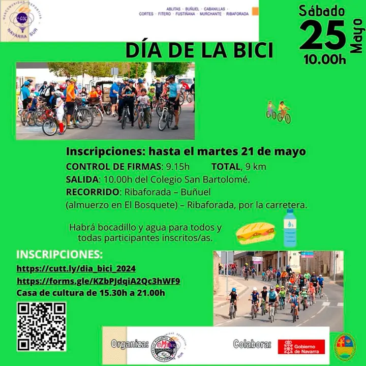 D&iacute;a de la Bici 2024 en Ribaforada