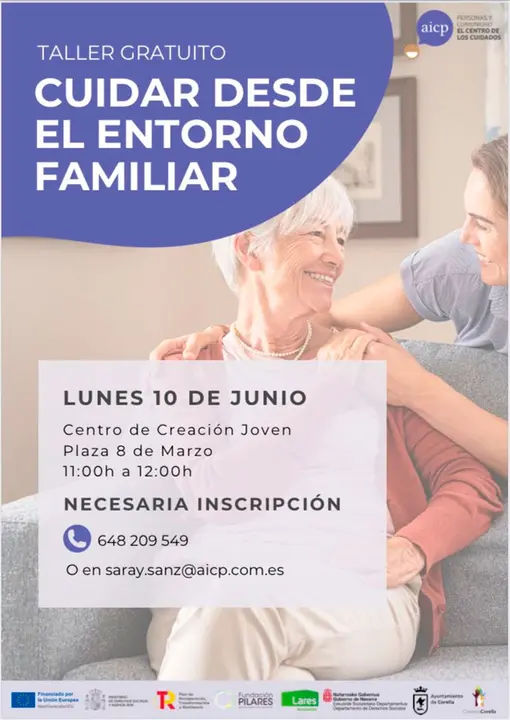Taller en Corella &lsquo;Cuidar desde el entorno familiar&rsquo;