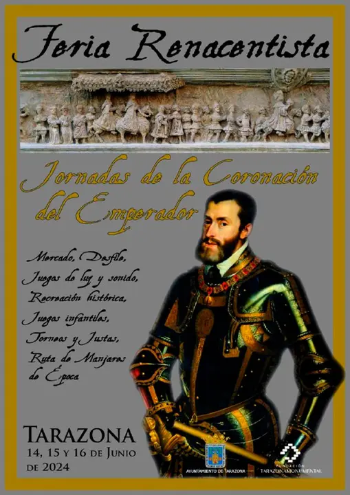 Feria renacentista &lsquo;Jornadas de la Coronaci&oacute;n del Emperador&rsquo; 2024 en Tarazona