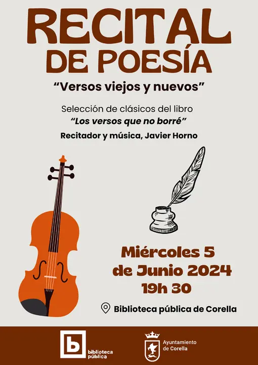 Recita de poes&iacute;a en Corella &lsquo;Versos viejos y nuevos&rsquo;