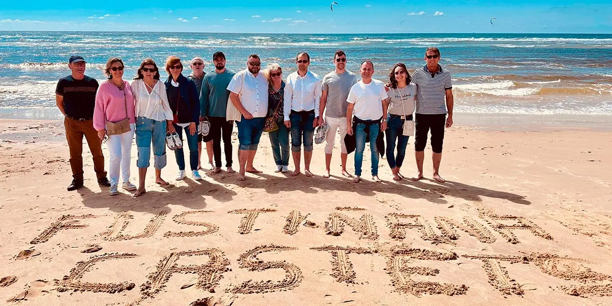 El alcalde de Fusti&ntilde;ana, Sergio Vitas, junto a nueve corporativos del municipio, aprovecharon la ocasi&oacute;n para conocer Castets