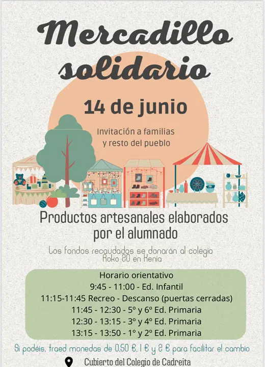 Mercadillo solidario 2024 en Cadreita