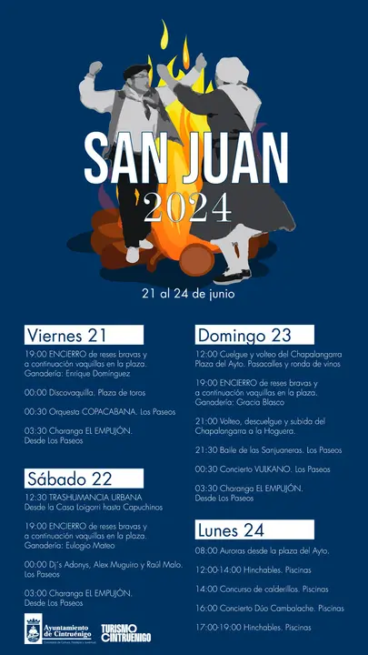 Programa de las Fiestas de San Juan 2024 en Cintru&eacute;nigo