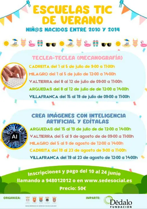 Escuelas TIC de Verano 2024 en la Ribera