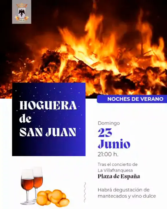 Hoguera de San Juan 2024 en Villafranca