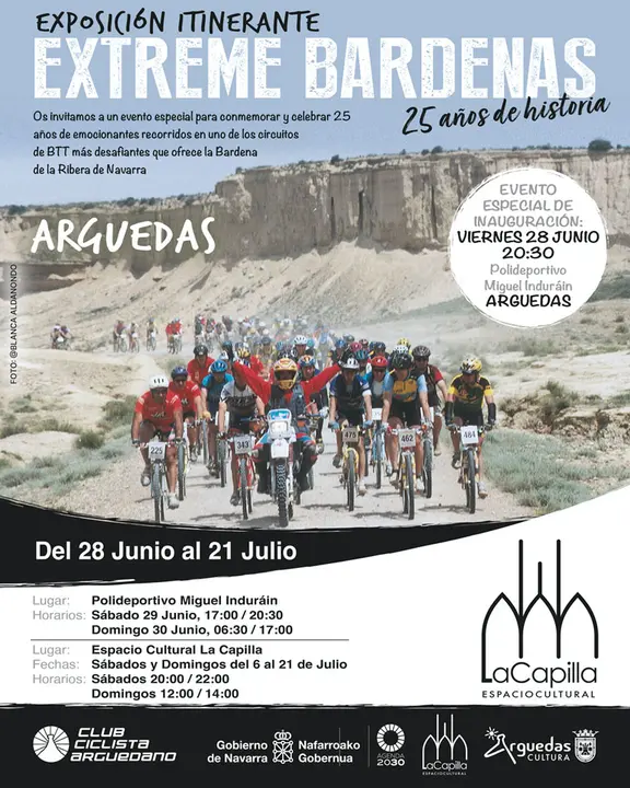 Exposici&oacute;n itinerante en Arguedas &lsquo;Extreme Bardenas, 25 a&ntilde;os de historia&rsquo;