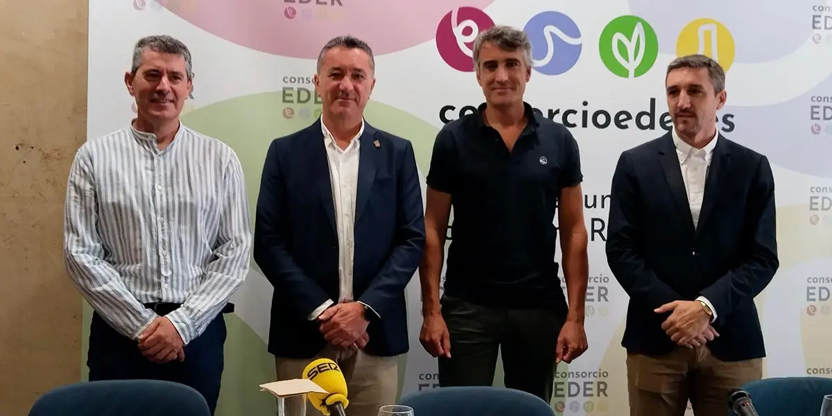 Eusebio S&aacute;ez, Jos&eacute; Luis Sanz, Francisco Purroy y Sergio Villava