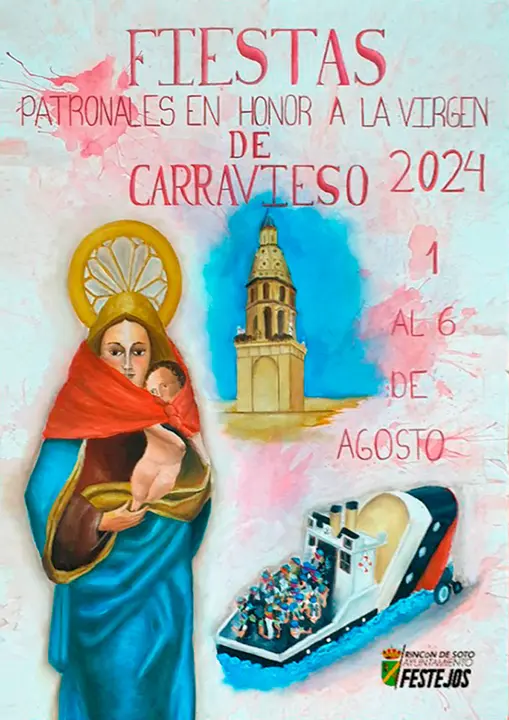 Programa de las Fiestas patronales en honor de la Virgen de Carravieso 2024 en Rinc&oacute;n de Soto