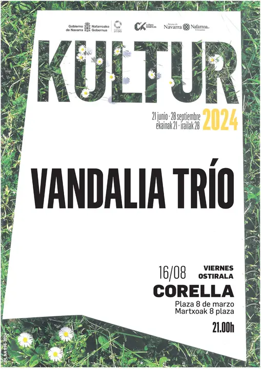 Kultur 2024 en Corella Concierto de Vandalia Tr&iacute;o