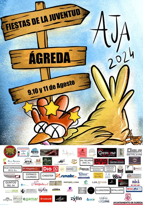 Programa de las Fiestas de la juventud 2024 en &Aacute;greda