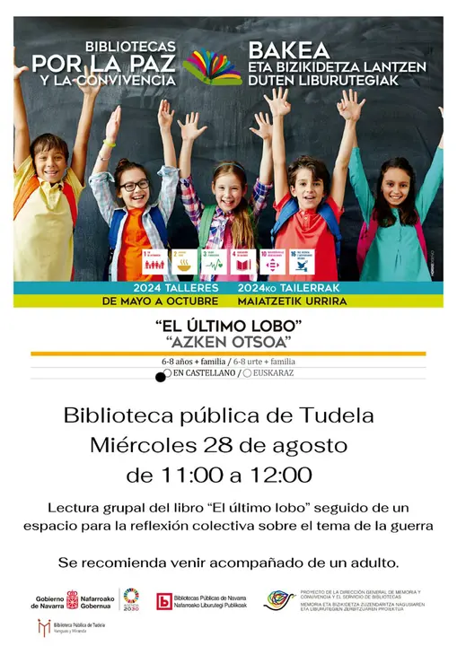 Lectura grupal en Tudela del libro &lsquo;El &uacute;ltimo lobo&rsquo;
