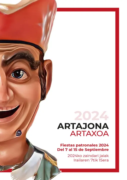 Programa de las Fiestas patronales en honor a la Virgen de Jerusal&eacute;n 2024 en Artajona