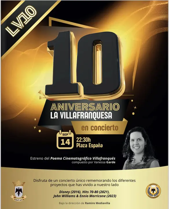 Concierto en Villafranca &rsquo;10 Aniversario La Villafranquesa&rsquo;