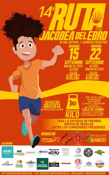 14&ordf; Ruta Jacobea del Ebro 2024 en Alfaro y Rinc&oacute;n de Soto