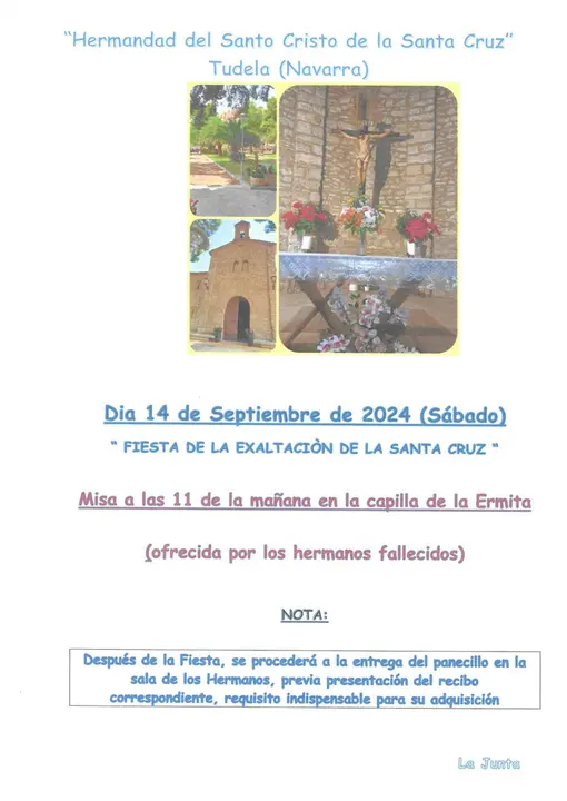 Fiesta de la Exaltaci&oacute;n de la Santa Cruz 2024 de Tudela