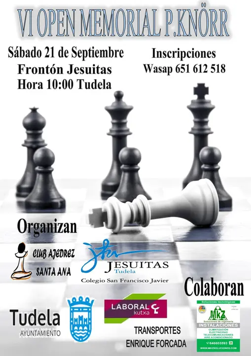 VI Open de Ajedrez Memorial P. Kn&ouml;rr 2024 en Tudela