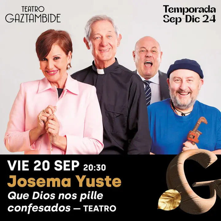 Teatro en Tudela &lsquo;Que Dios nos pille confesados&rsquo; con Josema Yuste 