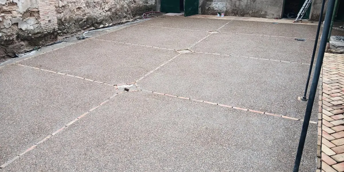 Patio de la casa del Marqu&eacute;s de Bajamar ahora