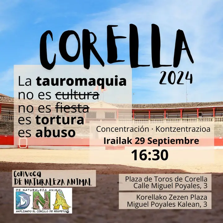 Concentraci&oacute;n antitaurina 2024 en Corella