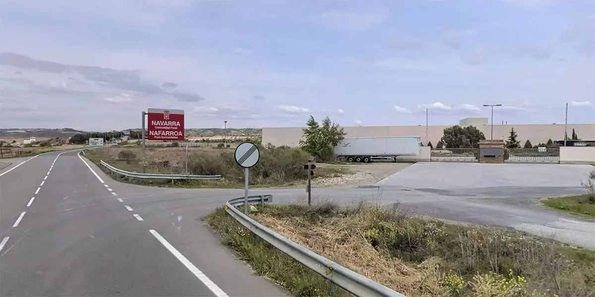 Inmediaciones del pol&iacute;gono Bodega Romana de Funes