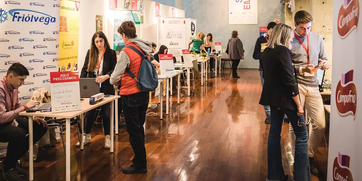 Una edici&oacute;n anterior de la feria Soria Emplea que organiza la C&aacute;mara de Soria