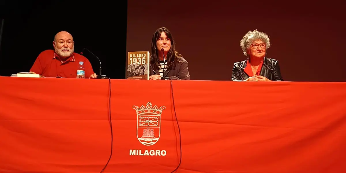 Presentaci&oacute;n del libro Milagro 1936 en la localidad ribera