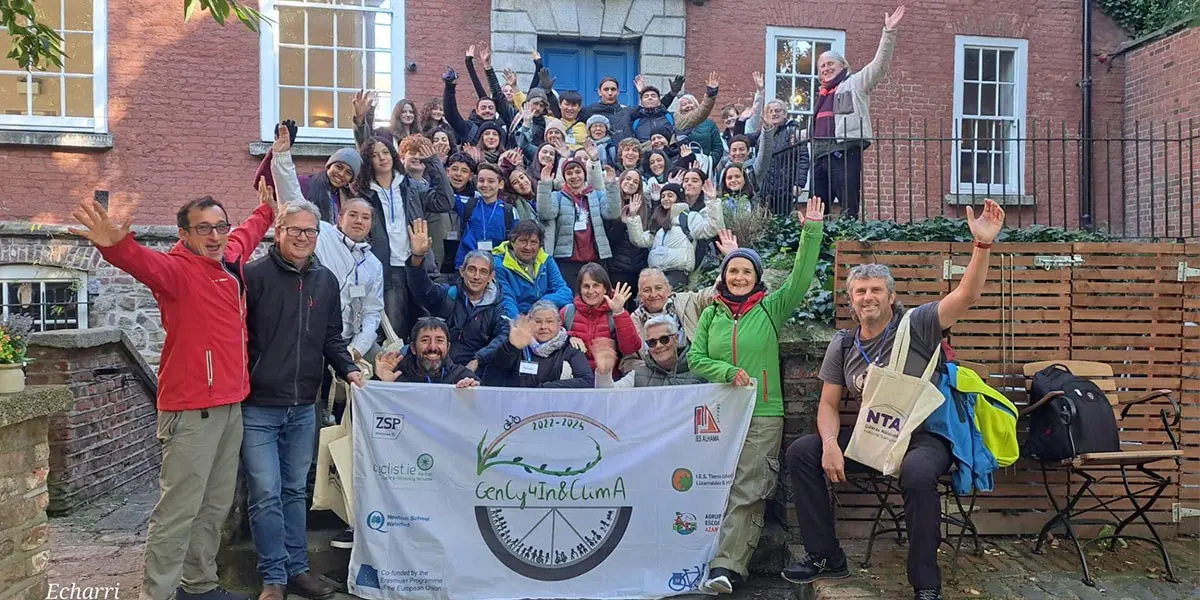 Biciclistas Encuentro internacional Erasmus en Irlanda