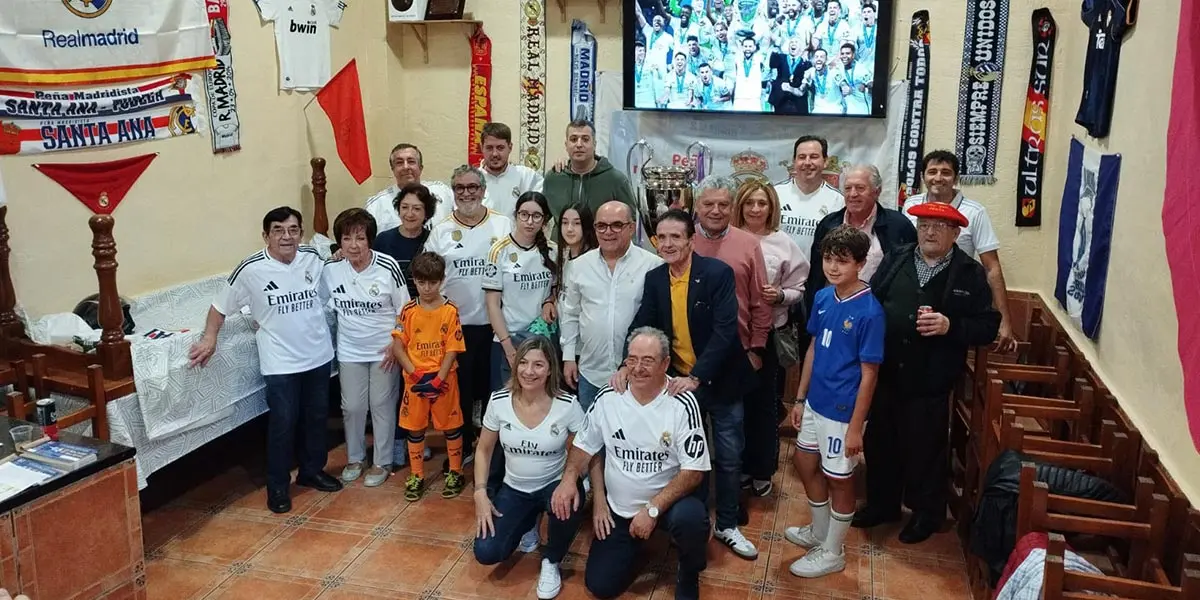 Pe&ntilde;a Real Madrid recibe r&eacute;plica de la Champions