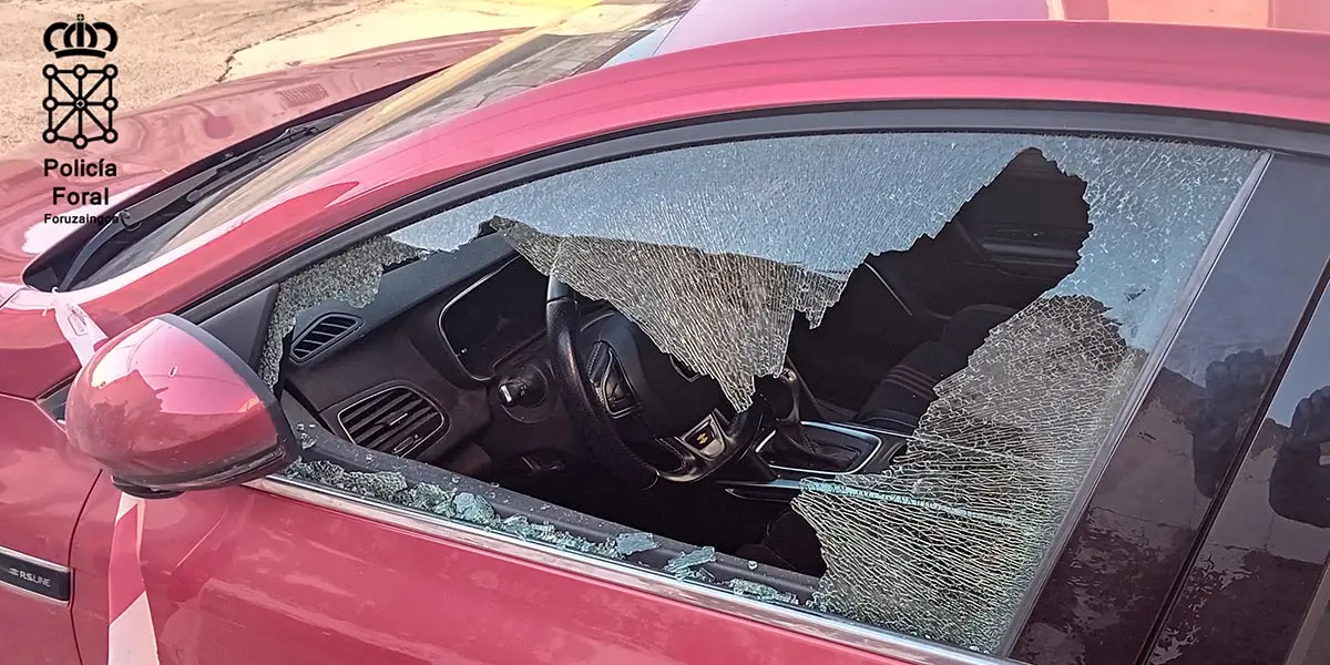 Uno de los detenidos, con 30 antecedentes policiales, ha ingresado en prisi&oacute;n tras una serie de robos con fuerza y da&ntilde;os en veh&iacute;culos de Ribaforada