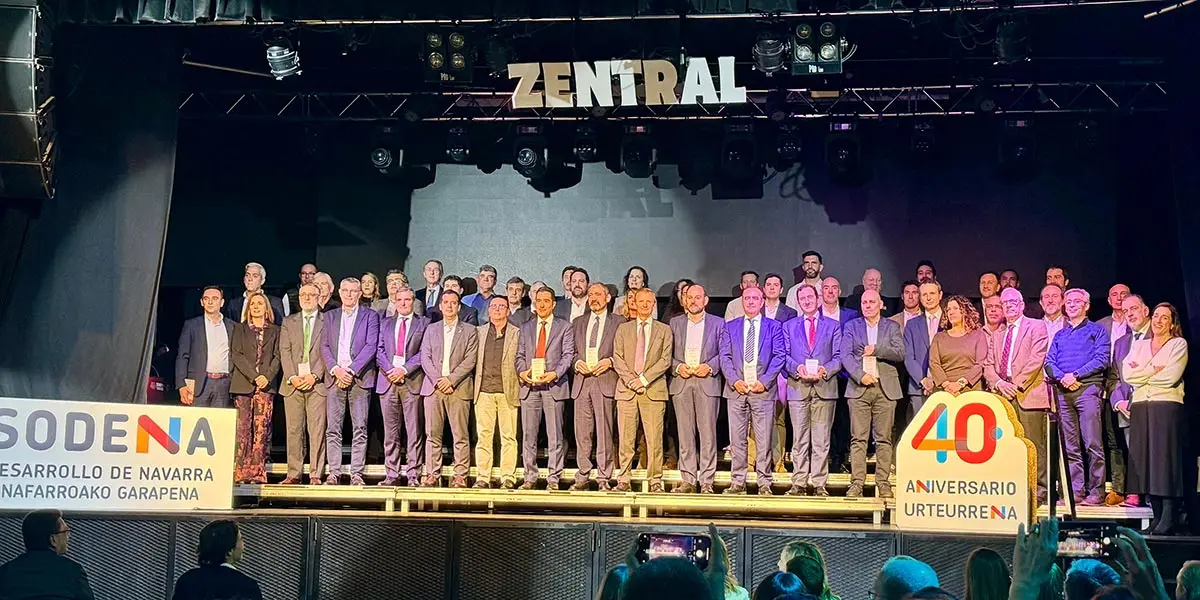 El homenaje a 40 empresas navarras sirvi&oacute; de cierre para el aniversario de Sodena