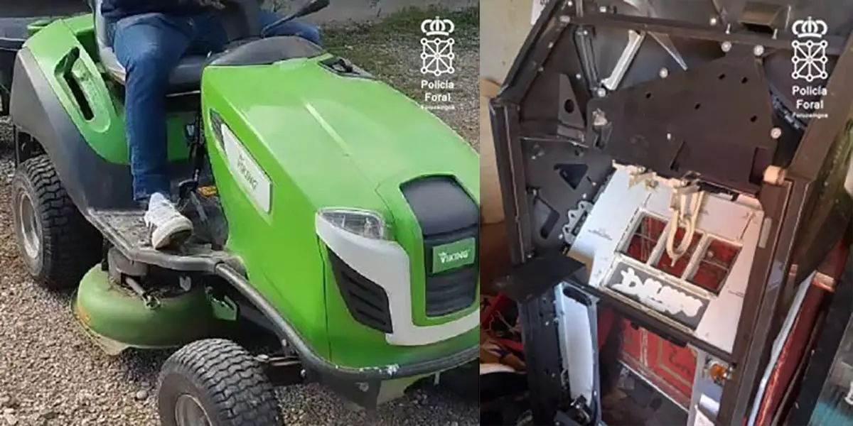 Cortac&eacute;sped y m&aacute;quina recreativa recuperadas