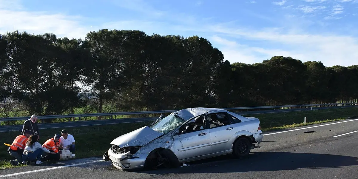 Accidente en Villafranca (AP15), con una herida