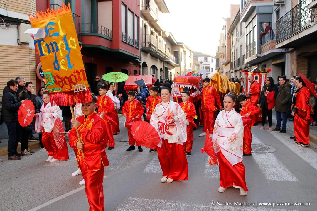 Carnaval 2025 en Murchante adultos grupos 1&ordm; El templo del drag&oacute;n