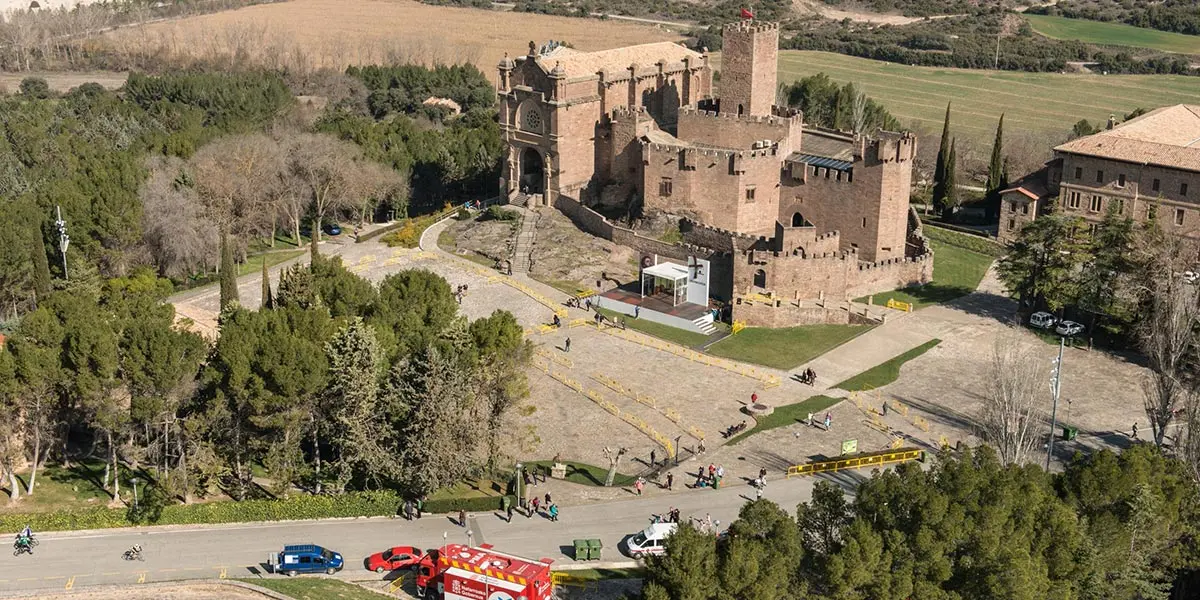 Vista del castillo de Javier