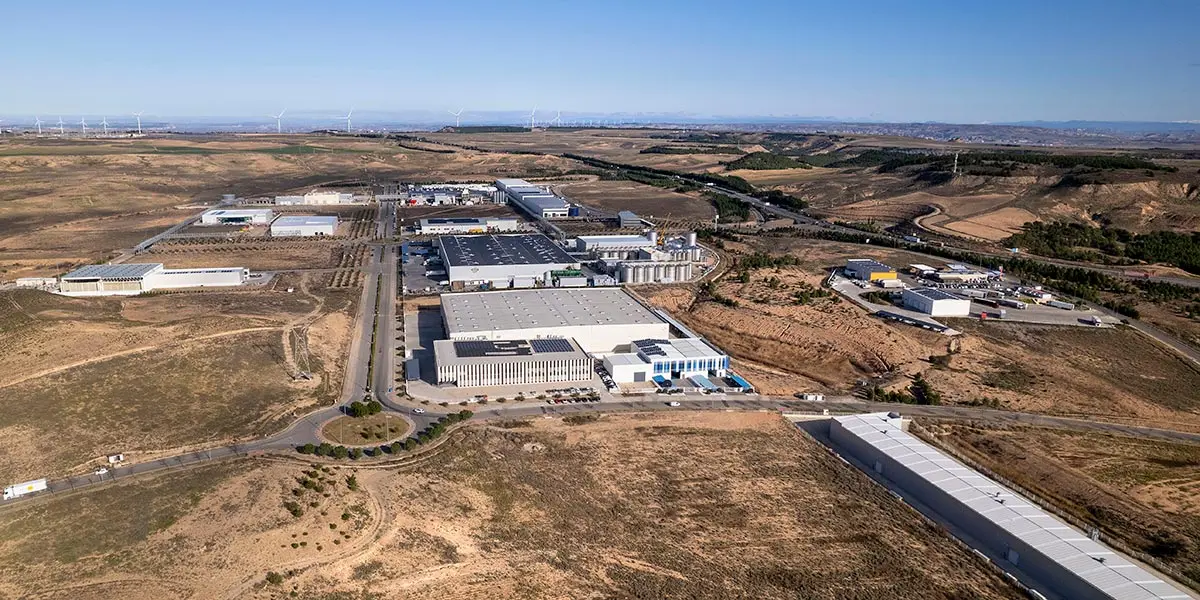 Vista a&eacute;rea de la Ciudad Agroalimentaria de Tudela
