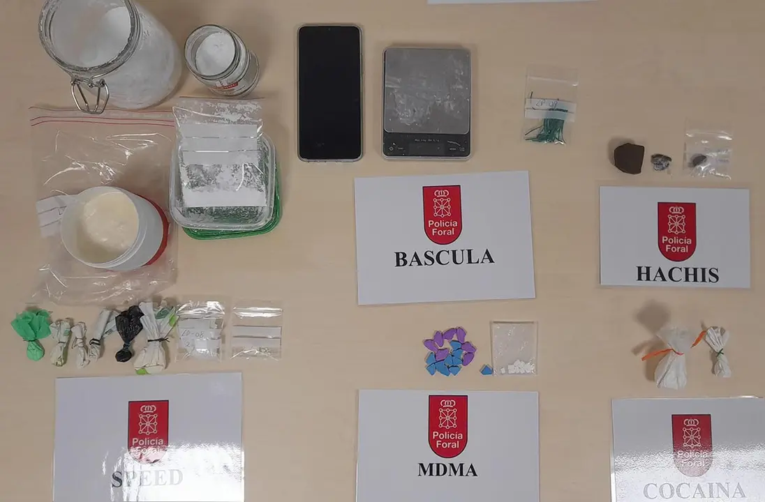 Drogas y efectos decomisados