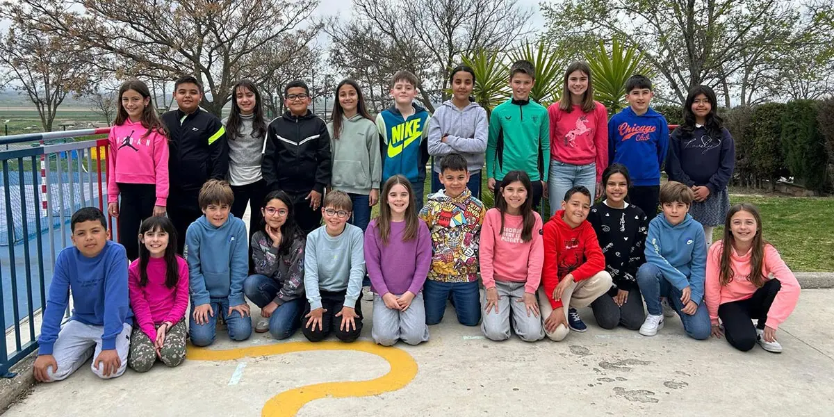 La clase de 5&ordf; de primaria del colegio F&eacute;lix Zapatero de Valtierra