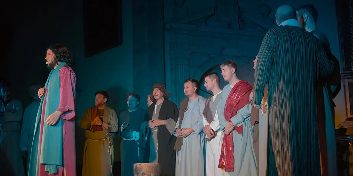 Concierto de Semana Santa 2025 en &Aacute;greda con escenas teatralizadas de la Pasi&oacute;n del Se&ntilde;or 2