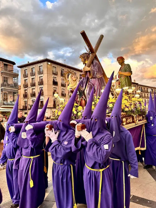 Procesi&oacute;n en Tarazona de la Cofrad&iacute;a del Santo Cristo del Consuelo y Santa Mar&iacute;a Magdalena