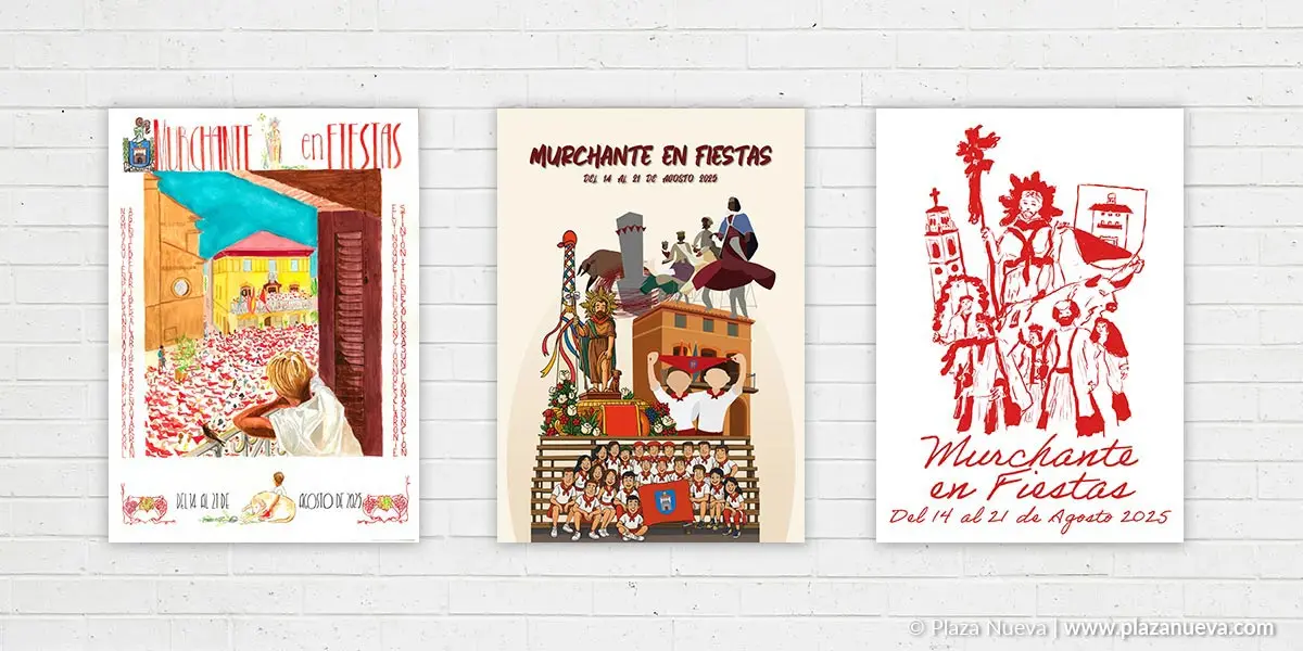 Carteles finalistas de las fiestas de Murchante 2025